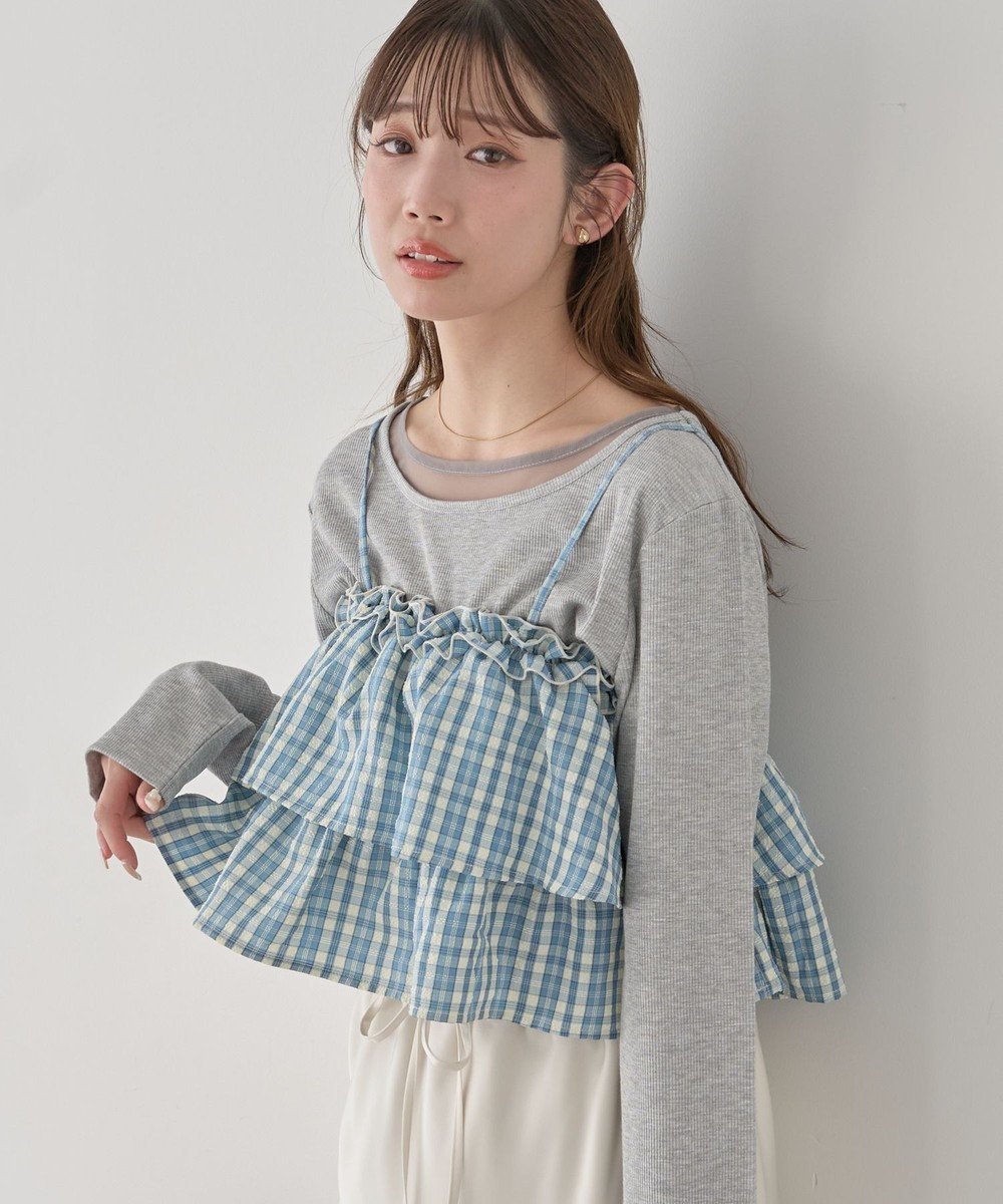 【アースミュージックアンドエコロジー/earth music&ecology】のアソートチェックティアードビスチェ 人気、トレンドファッション・服の通販 founy(ファニー) ファッション Fashion レディースファッション Fashion for Women アウター Coat / Outerwear Collection トップス・カットソー Cut & Sew Tops ベスト&ジレ / 重ね着スタイル Vests & Gilets ビスチェ Bustiers & Corset Tops / Layered Bustier Style 春 Spring カットソー Cut and Sewn Top コンパクト Compact, Small Size シンプル Simple, Minimal チェック Check, Plaid, Tartan バランス Balance, Style Balance ビスチェ Bustier, Corset Top ベスト Vest, Waistcoat ポケット Pocket, Pocket Detail S/S・春夏 SS, Spring/Summer, Warm Season 夏 Summer other-1|ID: prp329100004848921 ipo3291000000035457738