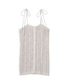 【アースミュージックアンドエコロジー/earth music&ecology】の透かし編みニットキャミビスチェ ライトグレー|ID: prp329100004848934 ipo3291000000035457947