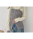 【アースミュージックアンドエコロジー/earth music&ecology】の透かし編みニットキャミビスチェ グレー|ID: prp329100004848934 ipo3291000000035457950