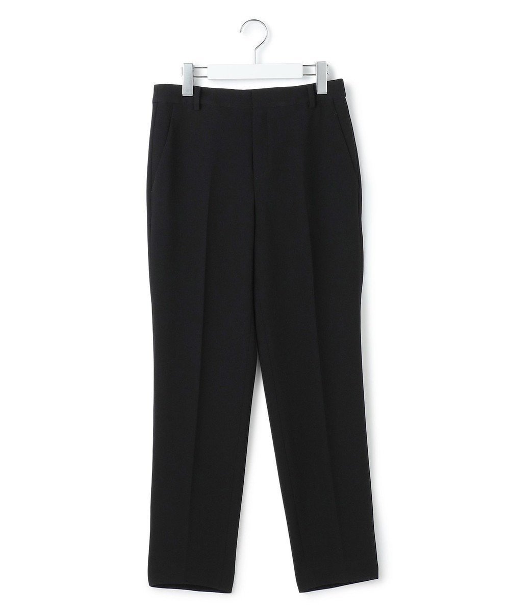 【23区/NIJYUSANKU】の【セットアップ対応】トリアセダブルジョーゼット パンツ (丈長め) インテリア・キッズ・メンズ・レディースファッション・服の通販 founy(ファニー) 　ファッション　Fashion　レディースファッション　Fashion for Women　セットアップ　Matching Sets　レディースパンツ・ボトムス　Pants & Trousers / Bottoms　洗える　Machine Washable　ジャケット　Jacket, Outerwear　ジョーゼット　Georgette, Semi-Sheer Fabric　ストレッチ　Stretch, Stretchy Fabric　スーツ　Suit, Formalwear　セットアップ　Set-Up, Coordinated Outfit　センター　Center, Center Line　定番　Standard, Basic Item　人気　Popular, Best Seller　ペプラム　Peplum, Flared Hem　A/W・秋冬　Autumn/Winter　S/S・春夏　SS, Spring/Summer, Warm Season　夏　Summer　2023春夏・S/S　Spring/Summer 2023 SS23　2023年　2023　セレモニー　Ceremony　ビジネス 仕事 通勤　Business / Work / Commuting　ブラック系|ID: prp329100004848947 ipo3291000000035458125