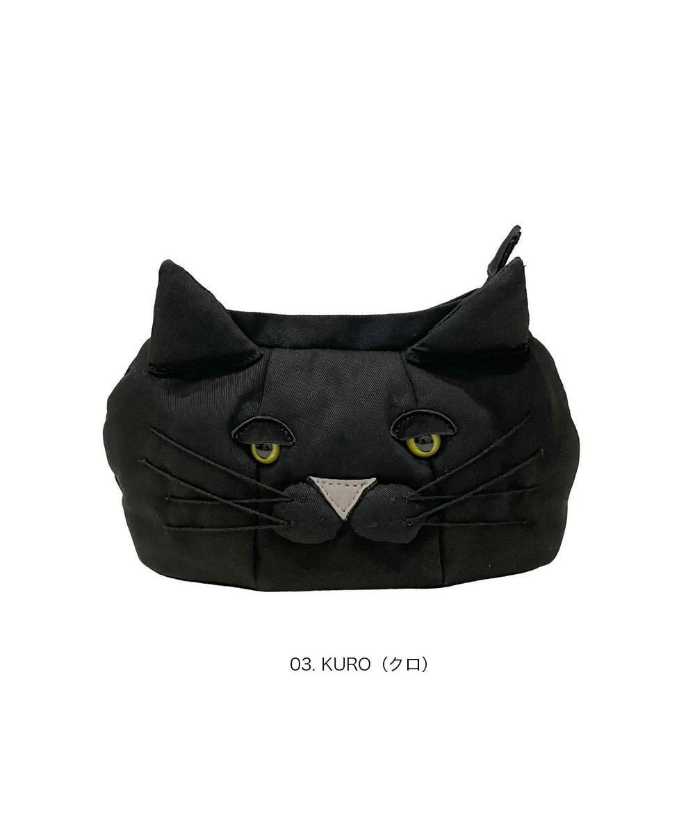 【ルートート/ROOTOTE】の3542【ルートート】EU.ウィズルー.ネコ-A インテリア・キッズ・メンズ・レディースファッション・服の通販 founy(ファニー) 　ファッション　Fashion　レディースファッション　Fashion for Women　バッグ　Bags　ミニ財布・二つ折り財布　Wallets & Card Cases　ポーチ&ミニバッグ　Pouches & Mini Bags　アクセサリー　Fashion Accessories　カメラ　Camera Accessories　財布　Wallet, Purse　チャーム　Charm, Pendant　ネコ　Cat, Feline Motif　フェイス　Face, Facial Design　フォルム　Silhouette, Form　プリント　Print, Printed Pattern　ポーチ　Pouch, Small Case　ランダム　Random, Irregular　おすすめ　Recommended / Our Picks　新作・新入荷　New Arrivals / New In　03:クロ|ID: prp329100004848950 ipo3291000000035458162