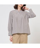 【ジェイ プレス/J.PRESS】の【WEB限定カラーあり】コンパクトエステネージュ スキッパー ブラウス ブラウンギンガム系|ID: prp329100004848953 ipo3291000000035458219