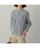 【ジェイ プレス/J.PRESS】の【WEB限定カラーあり】コンパクトエステネージュ スキッパー ブラウス ネイビーギンガム系|ID: prp329100004848953 ipo3291000000036164799