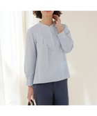 【ジェイ プレス/J.PRESS】の【WEB限定カラーあり】コンパクトエステネージュ スキッパー ブラウス 【WEB限定】サックスストライプ系2|ID: prp329100004848953 ipo3291000000036164806