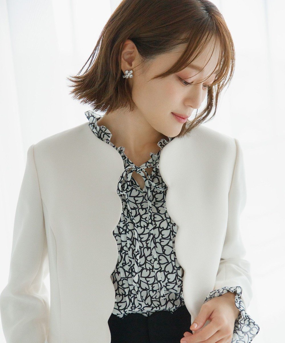 【トッカ/TOCCA】の【chayさん着用】HEART RUSH ブラウス 人気、トレンドファッション・服の通販 founy(ファニー) 　ファッション　Fashion　レディースファッション　Fashion for Women　トップス・カットソー　Cut & Sew Tops　シャツ・ブラウス・オフィスカジュアル　Elegant Blouses & Button-Ups　ギャザー　Gathered, Ruffled　ジョーゼット　Georgette, Semi-Sheer Fabric　チェーン　Chain, Chain Strap　ドレス　Dress, One-Piece　ドレープ　Drape, Draping Fabric　フェミニン　Feminine, Girly　フリル　Frill, Ruffle　プリント　Print, Printed Pattern　リボン　Ribbon, Bow　エレガント 上品　Elegant　夏　Summer　春　Spring　S/S・春夏　SS, Spring/Summer, Warm Season　 other-1|ID: prp329100004848972 ipo3291000000035523106