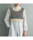 【クラフトスタンダードブティック/CRAFT STANDARD BOUTIQUE】のジャガードショートニットベスト Light Beige|ID: prp329100004848991 ipo3291000000035854595