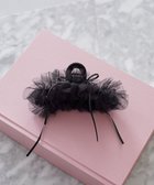 【メゾンドフルール/Maison de FLEUR】のチュールタイニーリボンバンスクリップ Black|ID: prp329100004849026 ipo3291000000035714902