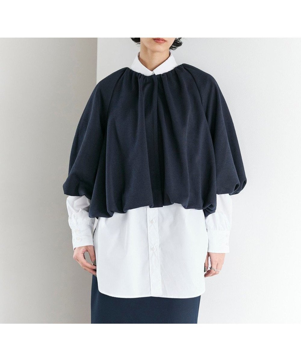 【ハッシュニュアンス/#Newans】の【セレモニーにも/洗濯機可】バルーンヘムライトブルゾン インテリア・キッズ・メンズ・レディースファッション・服の通販 founy(ファニー) ファッション Fashion レディースファッション Fashion for Women アウター Coat / Outerwear Collection レディースジャケット・軽アウター Jackets ブルゾンジャケット・スポーティアウター Blouson Jackets カットソー Cut and Sewn Top ギャザー Gathered, Ruffled ジャケット Jacket, Outerwear スリーブ Sleeve, Long Sleeve / Short Sleeve セレモニー Ceremony バランス Balance, Style Balance バルーン Balloon, Balloon Silhouette ブルゾン Blouson, Bomber Jacket ループ Loop, Loop Knit エレガント 上品 Elegant 夏 Summer 春 Spring S/S・春夏 SS, Spring/Summer, Warm Season 羽織 Haori, Light Jacket ネイビー|ID: prp329100004849036 ipo3291000000035838146