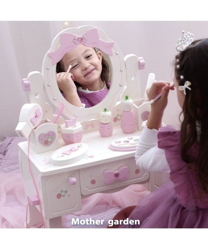 【マザーガーデン/Mother garden / KIDS】のマザーガーデン スウィートストロベリー ティアラドレッサー インテリア・キッズ・メンズ・レディースファッション・服の通販 founy(ファニー) https://founy.com/ ファッション Fashion キッズファッション Fashion for Kids アクリル Acrylic Material ガラス Glass, Glassware ガーデン Garden, Gardening クラシカル Classical, Vintage-Inspired スウィート Sweet, Cute Style パウダー Powder, Soft Tone パール Pearl, Pearl Accent フェイス Face, Facial Design リップ Lip, Lip Motif ギフト プレゼント Gift / Present |ID: prp329100004849200 ipo3291000000035605939