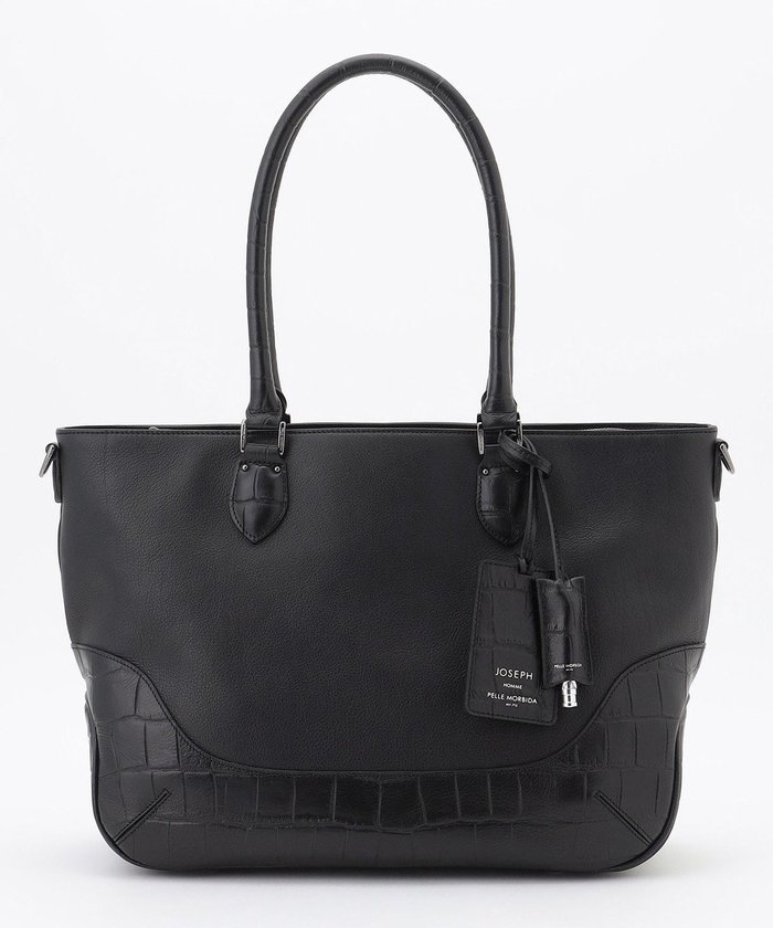 【ジョゼフ オム/JOSEPH HOMME / MEN】の【JOSEPH HOMME別注】【PELLE MORBIDA 】トートバッグ インテリア・キッズ・メンズ・レディースファッション・服の通販 founy(ファニー) https://founy.com/ ファッション Fashion メンズファッション Fashion for Men バッグ Bags トートバッグ / 通勤・大容量バッグ Tote Bags クロコ Crocodile, Croc Embossed コンビ Combo, Combination Style ショルダー Shoulder, Shoulder Strap シンプル Simple, Minimal ジップ Zip, Zipper スマート Smart, Elegant 定番 Standard, Basic Item フォルム Silhouette, Form プリント Print, Printed Pattern ボトム Bottoms, Lower Wear ポケット Pocket, Pocket Detail 別注 Limited Edition, Custom Order エレガント 上品 Elegant ビジネス 仕事 通勤 Business / Work / Commuting |ID: prp329100004849223 ipo3291000000035525047