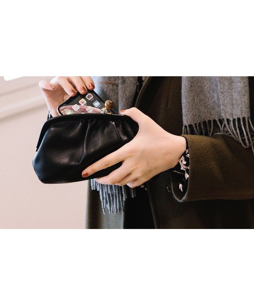 【アンビリオン/UNBILLION】のperche ジェムストーンがま口長財布 インテリア・キッズ・メンズ・レディースファッション・服の通販 founy(ファニー) 　ファッション　Fashion　レディースファッション　Fashion for Women　ミニ財布・二つ折り財布　Wallets & Card Cases　イエロー　Yellow　ギャザー　Gathered, Ruffled　シルバー　Silver, Metallic Silver　財布　Wallet, Purse　ドット　Polka Dot, Dot Pattern　ミックス　Mix, Mixed Style　ラベンダー　Lavender　ブラック|ID: prp329100004849281 ipo3291000000035475457