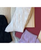 【ウィゴー/WEGO】のポコポコハートクルーソックス ホワイト|ID: prp329100004849283 ipo3291000000035525356