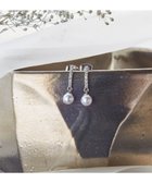 【ティアクラッセ/Tiaclasse】の【金属アレルギー対応・養殖パール】ストーンバー&パールピアス シルバー|ID: prp329100004849404 ipo3291000000035636005