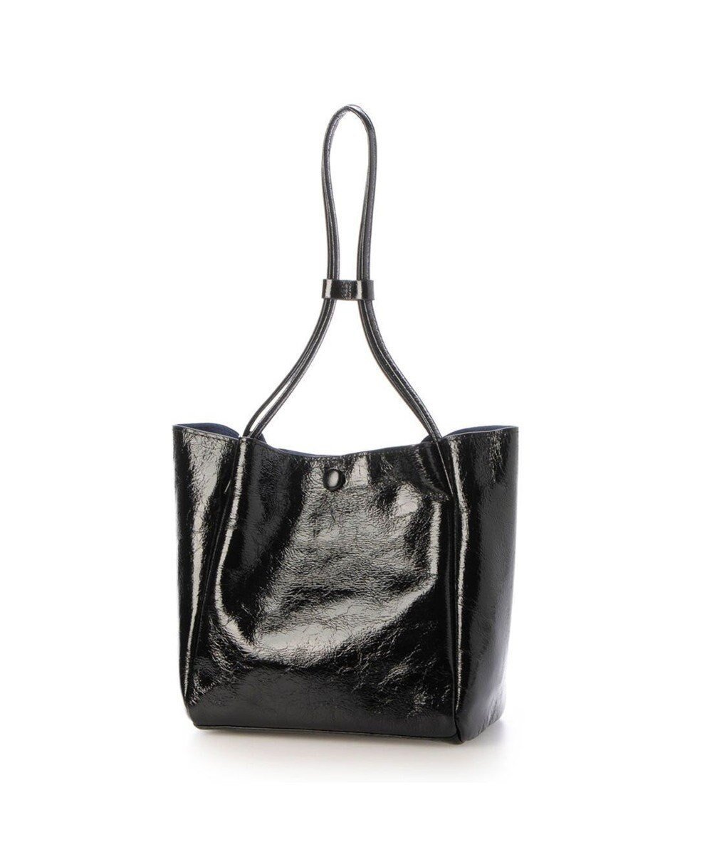 【アンビリオン/UNBILLION】のカシュカシュ cachecache / クラッシュメタリックワンハンドルミニトート インテリア・キッズ・メンズ・レディースファッション・服の通販 founy(ファニー) 　ファッション　Fashion　レディースファッション　Fashion for Women　バッグ　Bags　クラッシュ　Distressed, Crashed Style　スマホ　Smartphone, Mobile Device　トレンド　Trend, Trending Now　ポーチ　Pouch, Small Case　巾着　Drawstring Bag, Kinchaku　財布　Wallet, Purse　ブラック|ID: prp329100004849412 ipo3291000000035774086