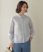 【ジェイ プレス/J.PRESS】のジオメトリックレース ブラウス サックス系|ID: prp329100004849418 ipo3291000000036180430