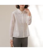 【ジェイ プレス/J.PRESS】のジオメトリックレース ブラウス オフホワイト系|ID: prp329100004849418 ipo3291000000036180432