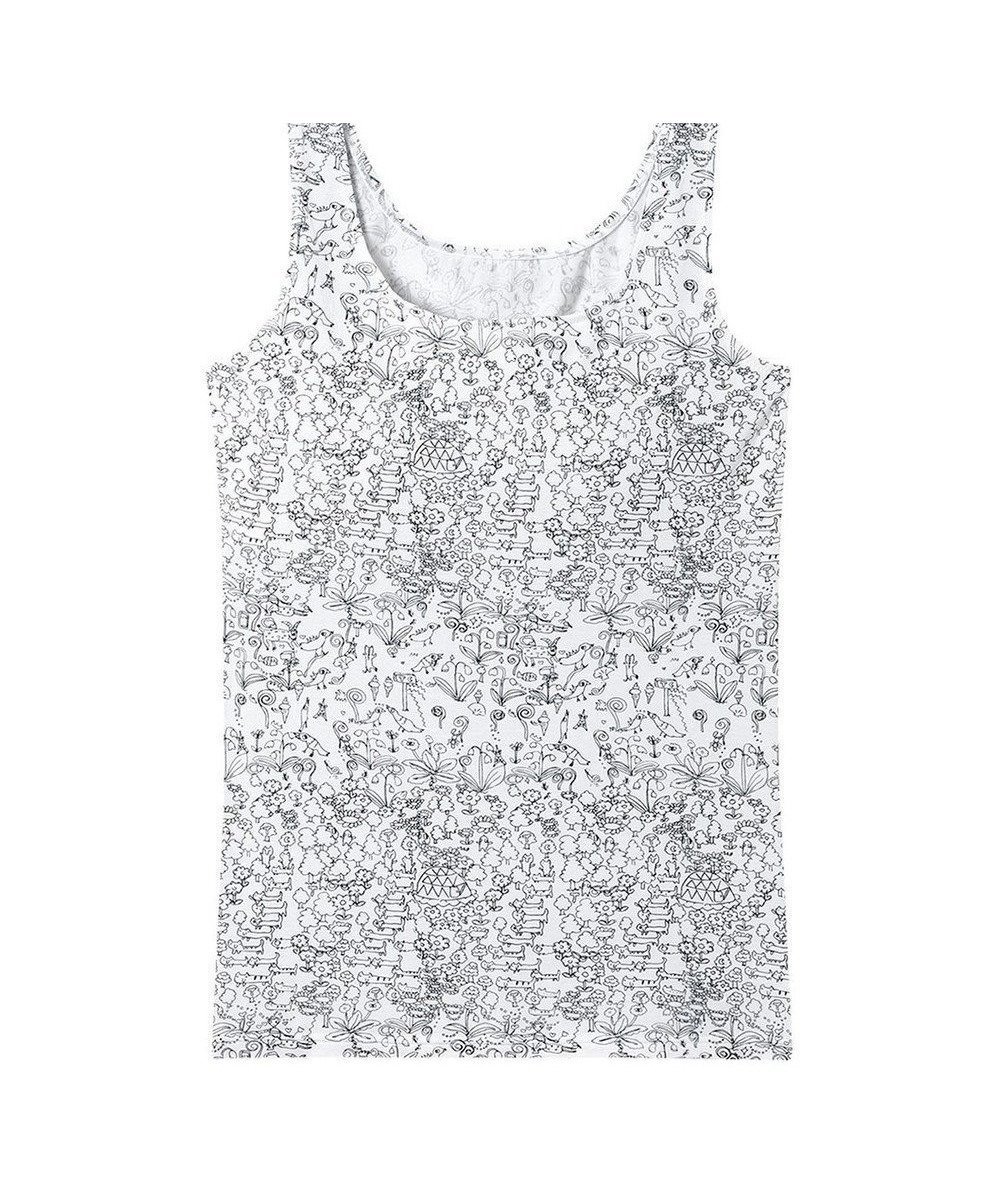 【ツモリチサト スリープ/tsumori chisato SLEEP】のツモリチサト インナー ノースリーブ タンクトップ ベア天竺素材(身生地) パッド付 レディース UCX410 /ワコール インテリア・キッズ・メンズ・レディースファッション・服の通販 founy(ファニー) 　ファッション　Fashion　レディースファッション　Fashion for Women　トップス・カットソー　Cut & Sew Tops　キャミソール&ノースリーブ　Camisoles & Sleeveless Tops　インナー　Innerwear　シンプル　Simple, Minimal　タンク　Tank Top, Sleeveless Top　ネコ　Cat, Feline Motif　ノースリーブ　Sleeveless, No-Sleeve　パジャマ　Pajamas, Sleepwear　アイボリー|ID: prp329100004849419 ipo3291000000035525620