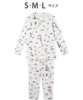 【ツモリチサト スリープ/tsumori chisato SLEEP】のツモリチサト パジャマ 長袖 長ズボン 綿100%(本体) スムース素材 レディース UDX501 /ワコール 人気、トレンドファッション・服の通販 founy(ファニー) ファッション Fashion レディースファッション Fashion for Women トップス・カットソー Cut & Sew Tops 春 Spring コレクション Collection, Seasonal Line 長袖 Long Sleeve, Full Sleeve パジャマ Pajamas, Sleepwear ボトム Bottoms, Lower Wear |ID:prp329100004849422