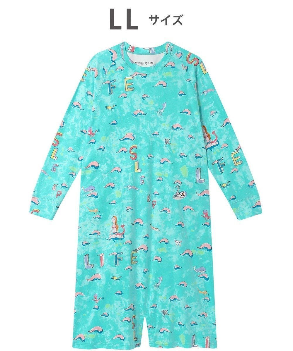 【ツモリチサト スリープ/tsumori chisato SLEEP】のツモリチサト ルームウエア ネグリジェ 綿100%(本体) 長袖 ロング丈 ロンパース ラグランスリーブ レディース UNX502 /ワコール インテリア・キッズ・メンズ・レディースファッション・服の通販 founy(ファニー) ファッション Fashion レディースファッション Fashion for Women トップス・カットソー Cut & Sew Tops 春 Spring コレクション Collection, Seasonal Line スリーブ Sleeve, Long Sleeve / Short Sleeve 長袖 Long Sleeve, Full Sleeve パジャマ Pajamas, Sleepwear ロング Long, Long-Length ロンパース Romper, Jumpsuit サックス|ID: prp329100004849426 ipo3291000000035477962