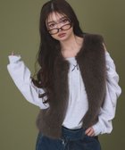 【ウィゴー/WEGO】のFファーベスト ブラウン|ID: prp329100004849428 ipo3291000000035525648