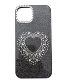 【ウィゴー/WEGO】のハートビジューラメiphoneケース(ブラック) 柄1|ID: prp329100004849434 ipo3291000000035597543