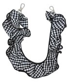 【ウィゴー/WEGO】のギンガムフリルハンドストラップ ブラック|ID: prp329100004849445 ipo3291000000035525736