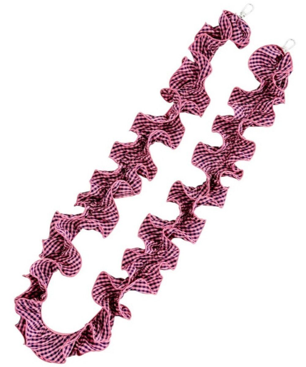 【ウィゴー/WEGO】のギンガムフリルストラップ インテリア・キッズ・メンズ・レディースファッション・服の通販 founy(ファニー) 　ファッション　Fashion　レディースファッション　Fashion for Women　スポーツウェア　Functional & Stylish Sportswear　アクセサリー　Fashion Accessories　ギンガム　Gingham, Gingham Fabric　スポーツ　Sports, Activewear　スマホ　Smartphone, Mobile Device　チェック　Check, Plaid, Tartan　フリル　Frill, Ruffle　モバイル　Mobile, Smartphone　ラップ　Wrap, Wrap Design　おすすめ　Recommended / Our Picks　旅行　Travel　スマホショルダーバッグ　Smartphone Shoulder Bag　ピンク|ID: prp329100004849446 ipo3291000000035525740