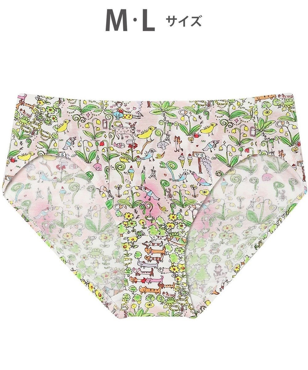 【ツモリチサト スリープ/tsumori chisato SLEEP】のツモリチサト ショーツ ベア天竺素材(身生地) はきこみ丈あさめ レディース UPX410 /ワコール インテリア・キッズ・メンズ・レディースファッション・服の通販 founy(ファニー) 　ファッション　Fashion　レディースファッション　Fashion for Women　ショーツ　Shorts, Short Pants　ネコ　Cat, Feline Motif　パジャマ　Pajamas, Sleepwear　メロン|ID: prp329100004849459 ipo3291000000035525779