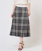 【ジェイ プレス/J.PRESS】のブロックチェックジャガード フレア スカート ブラック×ベージュ系|ID: prp329100004849465 ipo3291000000035525794