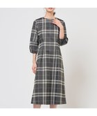 【ジェイ プレス/J.PRESS】のブロックチェックジャガード ワンピース ブラック×ベージュ系|ID: prp329100004849466 ipo3291000000035478620