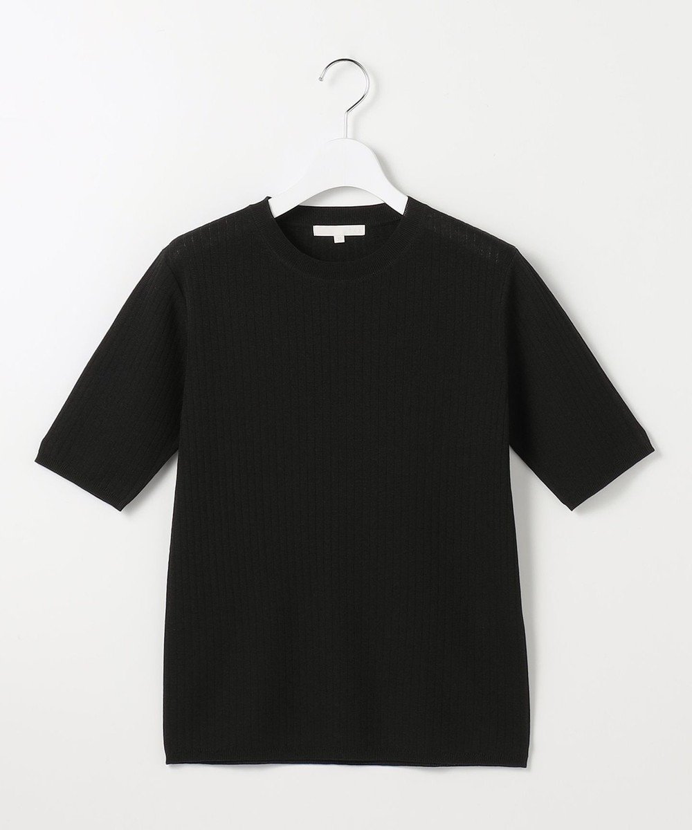 【自由区/JIYU-KU】の【アンサンブル対応】シアーシルクミックスニット プルオーバー インテリア・キッズ・メンズ・レディースファッション・服の通販 founy(ファニー) 　ファッション　Fashion　レディースファッション　Fashion for Women　トップス・カットソー　Cut & Sew Tops　ニット　Knit Tops & Sweaters　アンサンブルニット　Knit Ensembles & Twin Sets　カジュアルプルオーバー・ニットトップス　Pullovers & Knit Tops / Casual Pullovers　なめらか　Smooth, Silky Texture　アンサンブル　Ensemble Set　カーディガン　Cardigan, Knitwear　コンパクト　Compact, Small Size　シルク　Silk, 100% Silk　セーター　Sweater, Knitwear　トレンド　Trend, Trending Now　バランス　Balance, Style Balance　夏　Summer　春　Spring　S/S・春夏　SS, Spring/Summer, Warm Season　ブラック|ID: prp329100004849470 ipo3291000000035478681