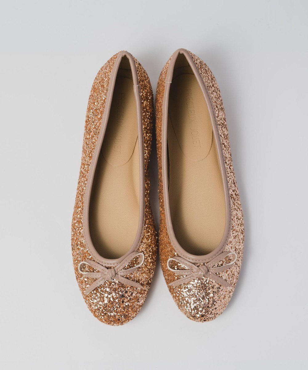 【ボントレ/BONTRE】の【PRECIEUX JOUET/プレシュウジュエ】ラウンドトゥバレエシューズ インテリア・キッズ・メンズ・レディースファッション・服の通販 founy(ファニー) 　ファッション　Fashion　レディースファッション　Fashion for Women　シューズ　Shoes, Footwear　バレエ　Ballet, Ballet Style　定番　Standard, Basic Item　楽ちん　Easy Fit, Comfortable　ピンクゴールド|ID: prp329100004849480 ipo3291000000036154372