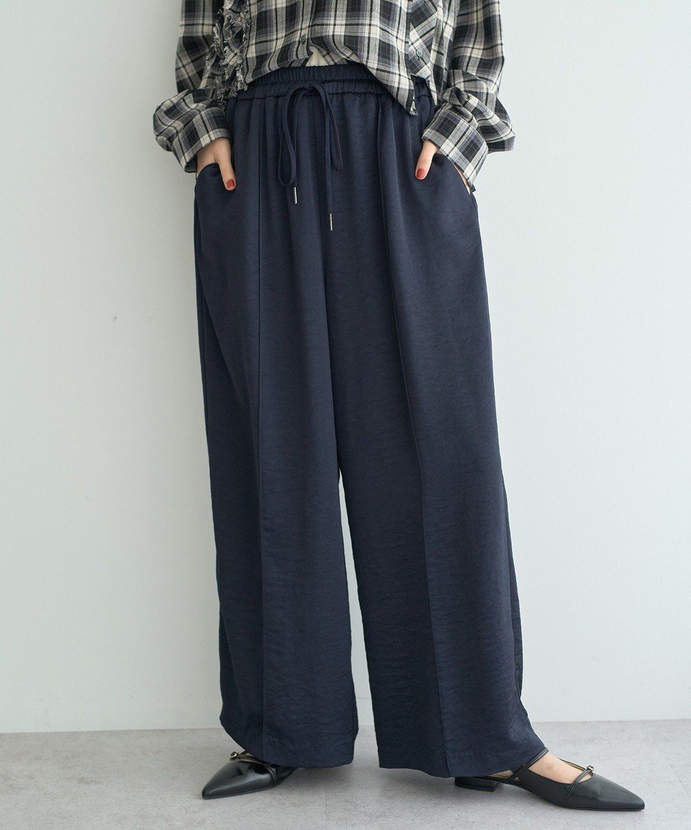 【イェッカ ヴェッカ/YECCA VECCA】のビンテージサテンイージーワイドパンツ 人気、トレンドファッション・服の通販 founy(ファニー) 　ファッション　Fashion　レディースファッション　Fashion for Women　パンツ　Pants & Trousers　おすすめ　Recommended / Our Picks　サテン　Satin, Glossy Fabric　ポケット　Pocket, Pocket Detail　ワイド　Wide, Wide Fit　A/W・秋冬　Autumn/Winter　 other-1|ID: prp329100004849508 ipo3291000000035729511