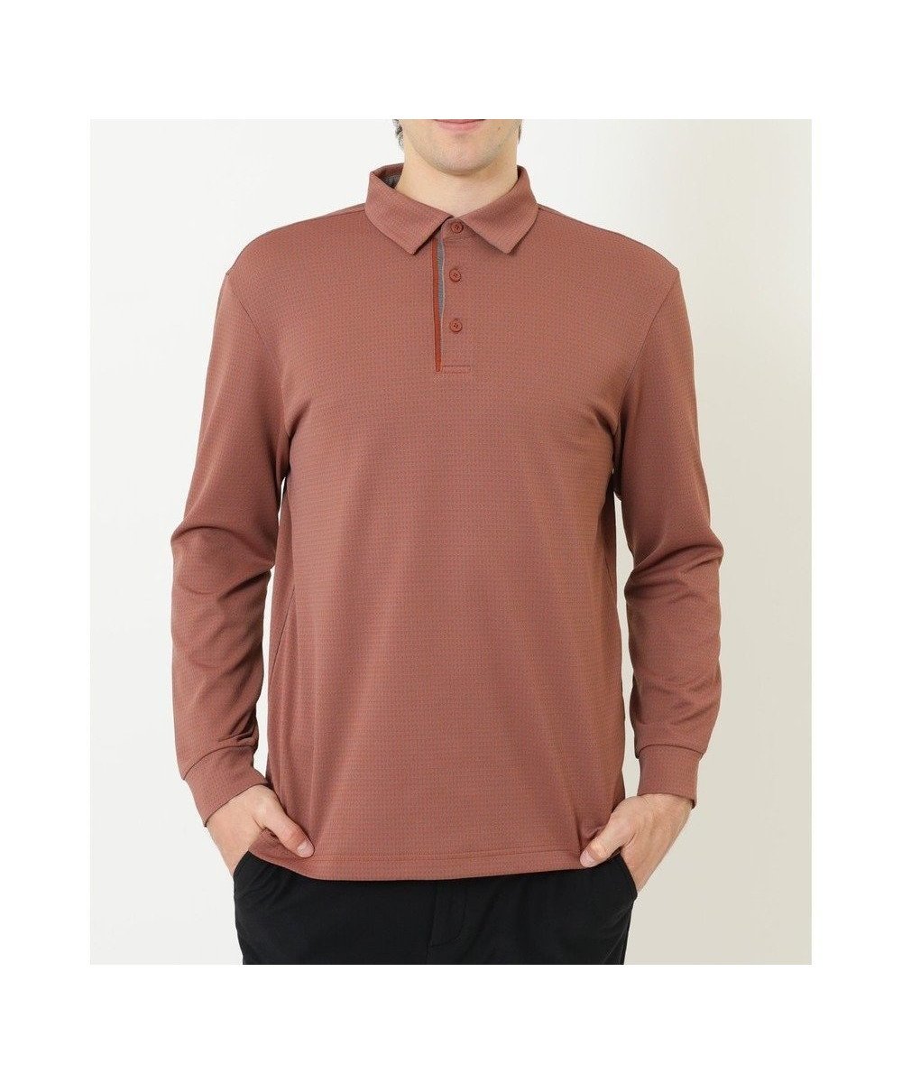 【ダックス/DAKS / MEN】の【DAKS GOLF】 ジャガード長袖ニットポロ 人気、トレンドファッション・服の通販 founy(ファニー) 　ファッション　Fashion　メンズファッション　Fashion for Men　トップス・カットソー　Cut & Sew Tops　ニット・セーター / 定番トップス　Knit Tops & Sweaters　メンズシャツ　Shirts　ポロシャツ / きれいめカジュアルスタイル　Polo Shirts　ゴルフ　Golf　ジャカード／ジャガード　Jacquard, Woven Pattern　ストレッチ　Stretch, Stretchy Fabric　フィット　Fit, Slim Fit　ポロシャツ　Polo Shirt, Collared Tee　夏　Summer　定番　Standard, Basic Item　S/S・春夏　SS, Spring/Summer, Warm Season　秋　Autumn　A/W・秋冬　Autumn/Winter　長袖　Long Sleeve, Full Sleeve　 other-1|ID: prp329100004849578 ipo3291000000035598855