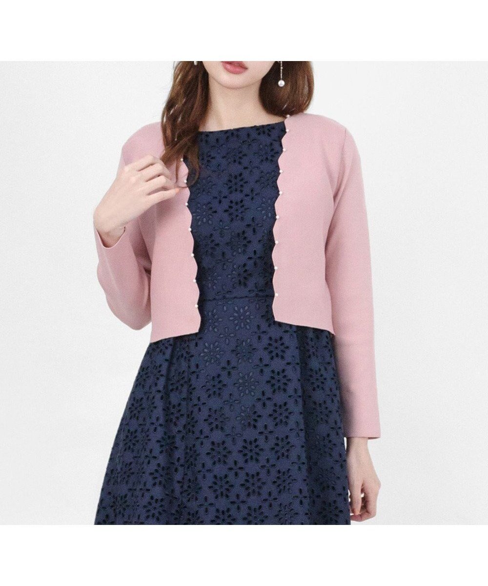 【トッカ/TOCCA】のSCALLOP ボレロ インテリア・キッズ・メンズ・レディースファッション・服の通販 founy(ファニー) 　ファッション　Fashion　レディースファッション　Fashion for Women　アウター　Coat / Outerwear Collection　ボレロ・ショート丈ジャケット / ドレス羽織りに　Boleros & Short Jackets　2025年　2025　2025春夏・S/S　Spring/Summer 2025 SS25　スカラップ　Scallop, Scalloped Edge　ドレス　Dress, One-Piece　パール　Pearl, Pearl Accent　ボレロ　Bolero, Short Cardigan　夏　Summer　S/S・春夏　SS, Spring/Summer, Warm Season　無地　Plain, Solid Color　A/W・秋冬　Autumn/Winter　ライトピンク|ID: prp329100004849609 ipo3291000000035491318
