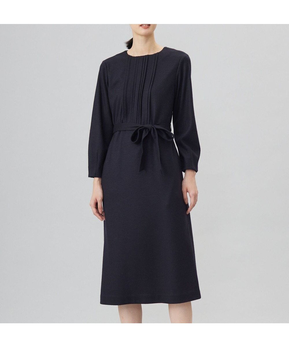 【ジェイ プレス/J.PRESS】の【セットアップ対応】ウールスムース タックディテール ワンピース 人気、トレンドファッション・服の通販 founy(ファニー) 　ファッション　Fashion　レディースファッション　Fashion for Women　ワンピース　Dresses　ジャケット　Jacket, Outerwear　セットアップ　Set-Up, Coordinated Outfit　トレンド　Trend, Trending Now　フィット　Fit, Slim Fit　フェルト　Felt, Felt Fabric　ポケット　Pocket, Pocket Detail　リボン　Ribbon, Bow　エレガント 上品　Elegant　A/W・秋冬　Autumn/Winter　 other-1|ID: prp329100004849628 ipo3291000000035491775
