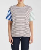 【ポール スミス/Paul Smith】のミックス ボーダー 半袖Tシャツ ブラウン|ID: prp329100004849655 ipo3291000000035492535