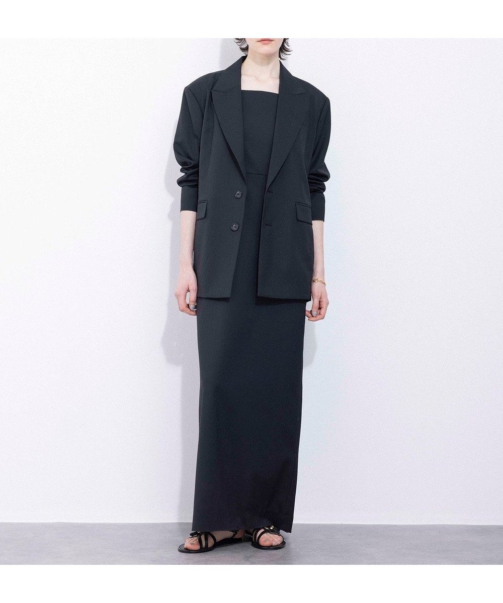 【ネイヴ/NAVE】の【Nave・セットアップ可】ウールポリエステルツイルキャミドレス インテリア・キッズ・メンズ・レディースファッション・服の通販 founy(ファニー) 　ファッション　Fashion　レディースファッション　Fashion for Women　ワンピース　Dresses　フォーマル・パーティードレス・結婚式用ドレス　Elegant & Casual Dresses　春　Spring　カットソー　Cut and Sewn Top　キャミソール　Camisole, Spaghetti Strap Top　シアー　Sheer, See-Through　シリコン　Silicone, Silicone Material　ジャケット　Jacket, Outerwear　ストレート　Straight, Straight Cut　セットアップ　Set-Up, Coordinated Outfit　ドレス　Dress, One-Piece　ベスト　Vest, Waistcoat　ポケット　Pocket, Pocket Detail　ラップ　Wrap, Wrap Design　S/S・春夏　SS, Spring/Summer, Warm Season　おすすめ　Recommended / Our Picks　夏　Summer　ブラック系|ID: prp329100004849658 ipo3291000000035600010