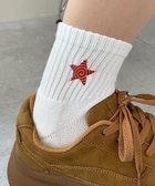 【ウィゴー/WEGO】のモチーフ刺繍アンクル底パイルソックス 柄6|ID: prp329100004849711 ipo3291000000035494208