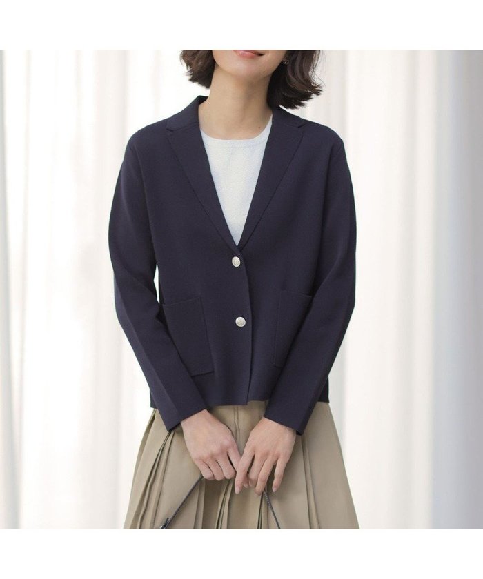 【ジェイ プレス/J.PRESS】のCotton Acetate ニット ジャケット インテリア・キッズ・メンズ・レディースファッション・服の通販 founy(ファニー) https://founy.com/ ファッション Fashion レディースファッション Fashion for Women 春 Spring カーディガン Cardigan, Knitwear ジャケット Jacket, Outerwear ミラノリブ Milano Rib, Milano Stitch S/S・春夏 SS, Spring/Summer, Warm Season 夏 Summer エレガント 上品 Elegant |ID: prp329100004849730 ipo3291000000036165067
