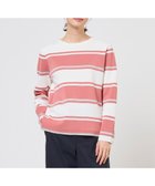 【ジェイ プレス/J.PRESS】のCotton Acetate ブロッキング ボーダー ニット ローズピンク×グレー系|ID: prp329100004849731 ipo3291000000035600848