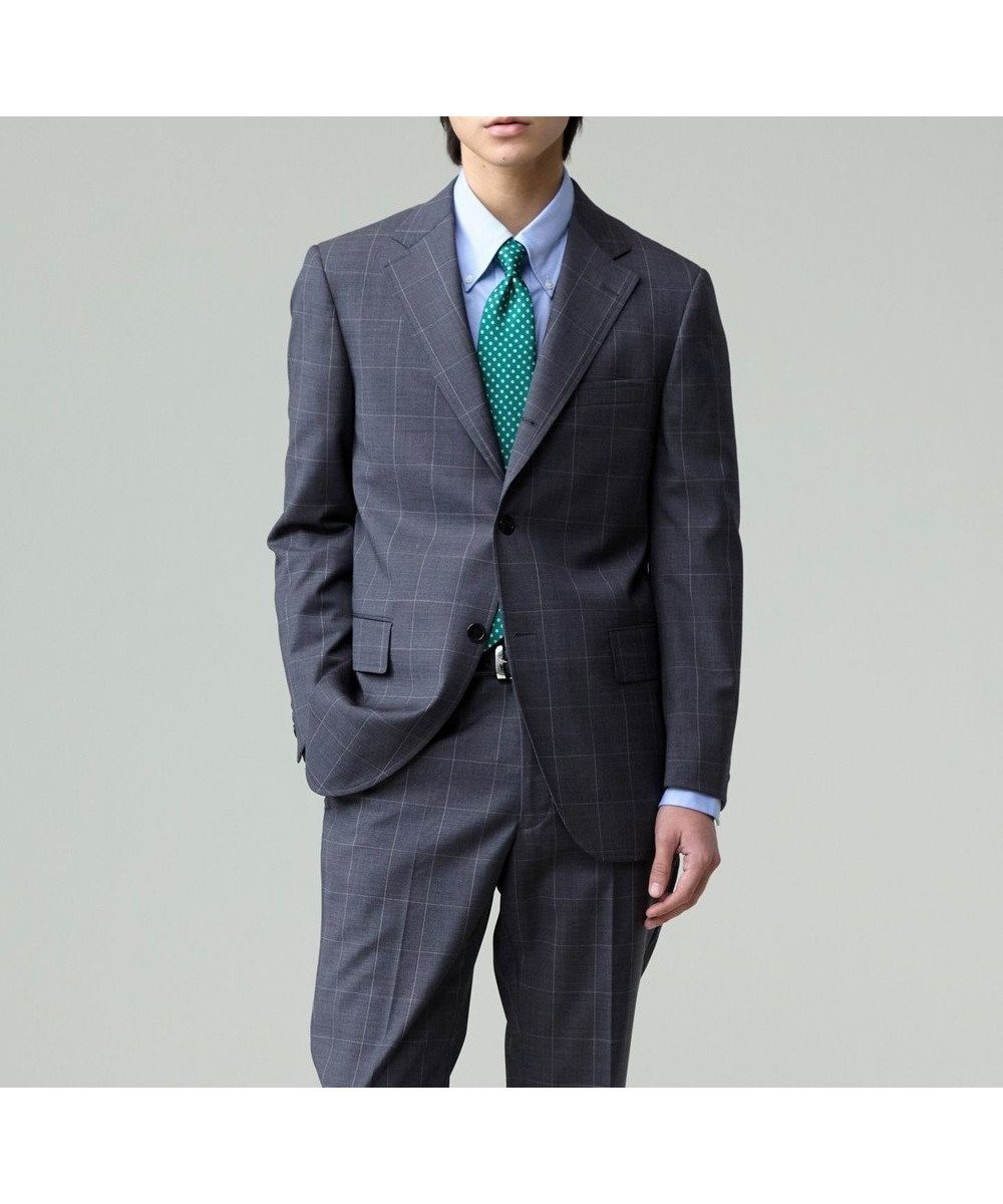 【ジェイ プレス/J.PRESS / MEN】の【WEB・一部店舗限定】ウィンドーペーン スーツ インテリア・キッズ・メンズ・レディースファッション・服の通販 founy(ファニー) 　ファッション　Fashion　メンズファッション　Fashion for Men　セットアップ　Matching Sets　スマート　Smart, Elegant　スーツ　Suit, Formalwear　セットアップ　Set-Up, Coordinated Outfit　モダン　Modern, Contemporary　夏　Summer　春　Spring　S/S・春夏　SS, Spring/Summer, Warm Season　グレー系4|ID: prp329100004849899 ipo3291000000035598504