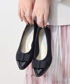 【ブリジット バーキン/Bridget Birkin】の【Bridget Birkin walk】リボンモチーフパンプス 人気、トレンドファッション・服の通販 founy(ファニー) ファッション Fashion レディースファッション Fashion for Women エナメル Patent Leather コンビ Combo, Combination Style ストレッチ Stretch, Stretchy Fabric フィット Fit, Slim Fit リボン Ribbon, Bow thumbnail ブラックコンビ|ID: prp329100004849907 ipo3291000000035599256