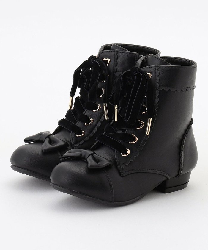 【エニィ/ANY / KIDS】のリボン付き編み上げブーツ インテリア・キッズ・メンズ・レディースファッション・服の通販 founy(ファニー) https://founy.com/ ファッション Fashion キッズファッション Fashion for Kids オケージョン Occasion Wear ガーリー Girly, Feminine Style サイドジップ Side Zip, Side Zipper スマホ Smartphone, Mobile Device 定番 Standard, Basic Item 人気 Popular, Best Seller ベロア Velour, Soft Velvet リボン Ribbon, Bow レース Lace, Lace Fabric A/W・秋冬 Autumn/Winter 再入荷 Restock / Back in Stock エレガント 上品 Elegant |ID: prp329100004849925 ipo3291000000035601027