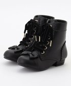 【エニィ/ANY / KIDS】のリボン付き編み上げブーツ ブラック|ID: prp329100004849925 ipo3291000000035601029