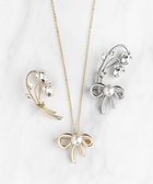 【トッカ/TOCCA】のRIBBON&FLOWER BROOCH NECKLACE 2セット ブローチネックレス ゴールド系|ID: prp329100004849997 ipo3291000000035603721
