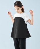 【アンフィーロ/UNFILO / KIDS】の【110-150cm】アソート コンビTシャツ オフ×ブラック[ビスチェコンビ]|ID: prp329100004849999 ipo3291000000035605661