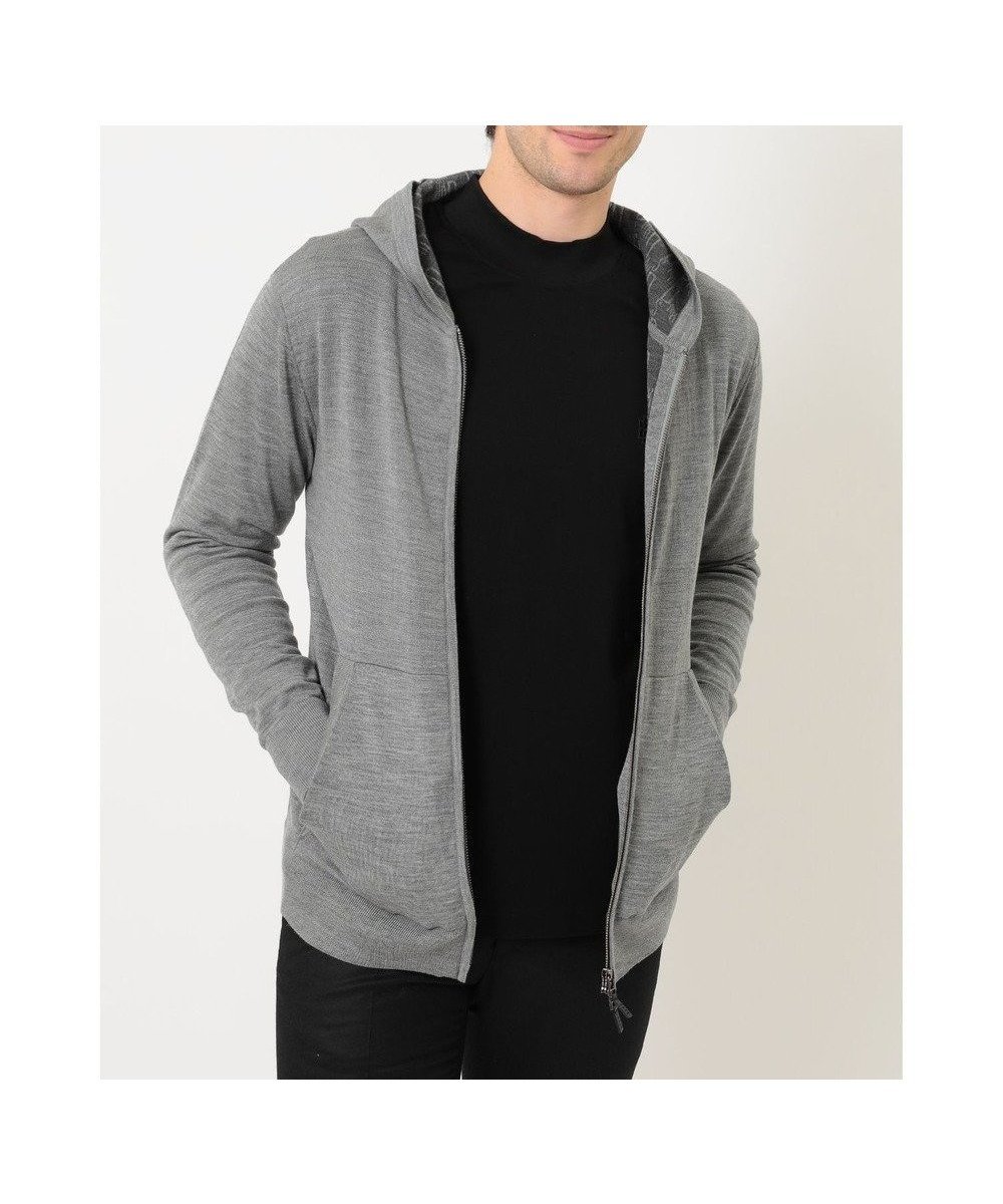 【ダックス/DAKS / MEN】のフード付きメリノウールカーディガン インテリア・キッズ・メンズ・レディースファッション・服の通販 founy(ファニー) 　ファッション　Fashion　メンズファッション　Fashion for Men　トップス・カットソー　Cut & Sew Tops　カーディガン / 羽織り　Cardigans　おすすめ　Recommended / Our Picks　カーディガン　Cardigan, Knitwear　ジャカード／ジャガード　Jacquard, Woven Pattern　リラックス　Relax, Relaxed Fit　冬　Winter / This Winter　夏　Summer　春　Spring　S/S・春夏　SS, Spring/Summer, Warm Season　秋　Autumn　A/W・秋冬　Autumn/Winter　グレー|ID: prp329100004850028 ipo3291000000035606392