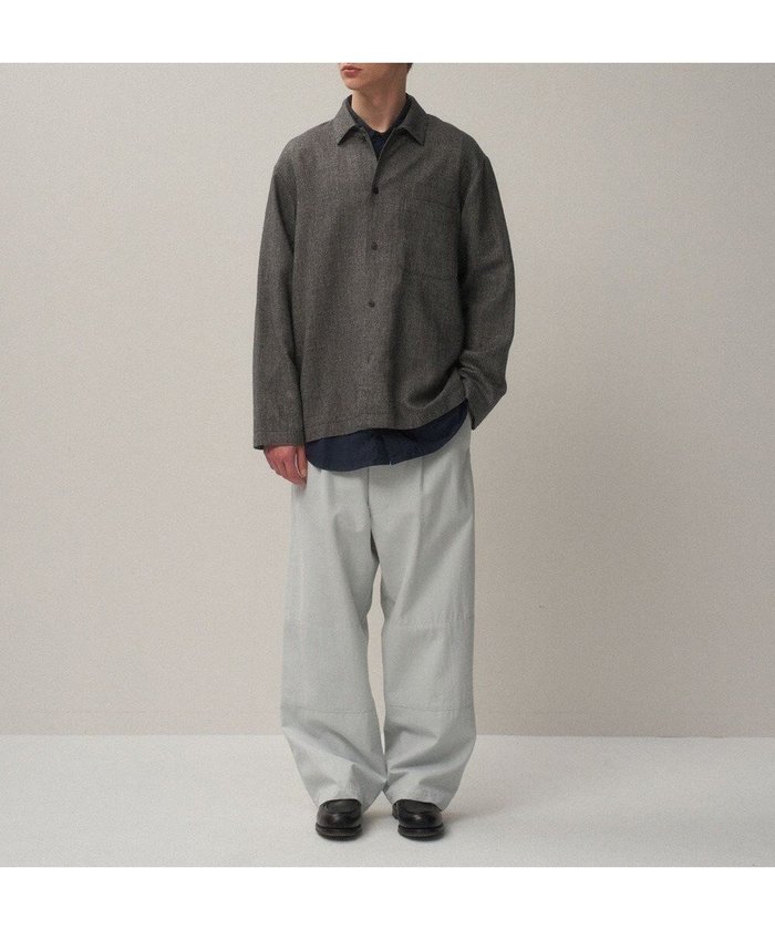 【エイトン/ATON】のLINEN WOOL TWILL シャツジャケット - UNISEX インテリア・キッズ・メンズ・レディースファッション・服の通販 founy(ファニー) https://founy.com/ ファッション Fashion レディースファッション Fashion for Women アウター Coat / Outerwear Collection レディースジャケット・軽アウター Jackets ユニセックス Unisex, Genderless カーディガン Cardigan, Knitwear シンプル Simple, Minimal ジャケット Jacket, Outerwear ツイード Twill, Twill Weave リネン Linen, Linen Fabric リラックス Relax, Relaxed Fit A/W・秋冬 Autumn/Winter |ID: prp329100004850029 ipo3291000000036254659
