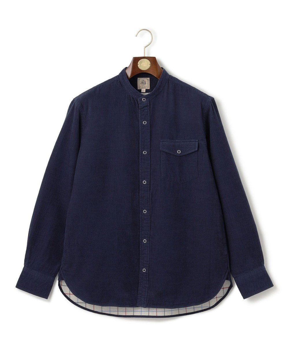 【ジェイ プレス/J.PRESS / MEN】のダブルフェイス キャラメルコール シャツブルゾン インテリア・キッズ・メンズ・レディースファッション・服の通販 founy(ファニー) 　ファッション　Fashion　メンズファッション　Fashion for Men　トップス・カットソー　Cut & Sew Tops　メンズシャツ　Shirts　カットソー　Cut and Sewn Top　コーデュロイ　Corduroy, Cord Fabric　ダブル　Double, Double-Breasted　チェック　Check, Plaid, Tartan　ドッキング　Docking, Mixed Material　定番　Standard, Basic Item　フィット　Fit, Slim Fit　フェイス　Face, Facial Design　ブルゾン　Blouson, Bomber Jacket　ブロック　Block, Solid Block Pattern　ポケット　Pocket, Pocket Detail　羽織　Haori, Light Jacket　リバーシブル　Reversible, Two-Sided　リラックス　Relax, Relaxed Fit　A/W・秋冬　Autumn/Winter　おすすめ　Recommended / Our Picks　ダルブルー系|ID: prp329100004850039 ipo3291000000035533352